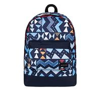 Quiksilver Mens Everyday Poster Medium Backpack Valarta Blue Tribal Tetris 32x12x41cm