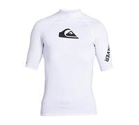 Quiksilver Eqywr03358 All Time Short Sleeve Rash Guard White M Men
