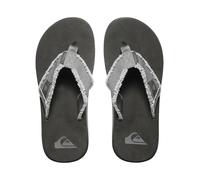 QUIKSILVER MENS FLIP FLOPS.NEW MONKEY ABYSS GREY CANVAS BEACH THONGS SANDALS W25