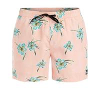 Quiksilver Mens Floral Swim ShortsS Peach GT60721
