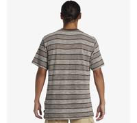 Quiksilver Mens Grange Short Sleeve Crew Neck Stripe T-Shirt Top Tee