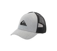 (One Size, Heather Grey) Quiksilver Mens Grounder Snapback Adjustable Baseball Trucker Cap Hat