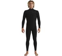 Quiksilver Mens Highline 4/3mm GBS Chest Zip Wetsuit - Black - Thermal Warm Heat Layer Layers Easy Stretch Size - XL