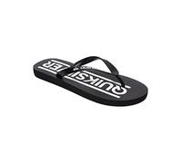 Quiksilver Men's Java Wordmark Youth Sandal, Black/Black/White, 4 UK