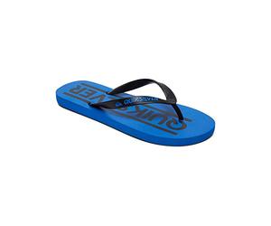Quiksilver Men's Java Wordmark Youth Sandal, Black/Blue/Black, 11 US Little Kid