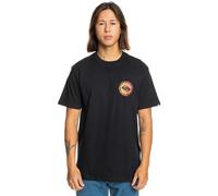 Quiksilver Mens Long Fade Short Sleeve Crew Neck Cotton T-Shirt Top Tee