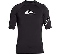 Quiksilver Men's Maillot À Manches Courtes Protection Solaire Camiseta Manga Corta Con Protección Solar Da All Time Rashguard UPF Chemise de Surf 50 Sonnenschutz Rash Guard Shirt, Black, 3XL
