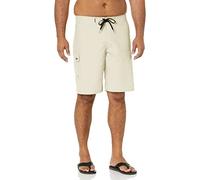 Quiksilver Men's Standard Manic 22 Inch Length Cargo Pocket Boardshort Swim Trunk Board Shorts, Rainy Day, 28