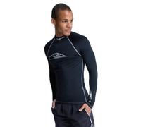 Quiksilver Men's Mercury Long Sleeve UPF50 Surf Shirt Rashguard Black/Black Size XL