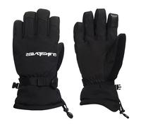 Quiksilver Men's Mission Gloves - Waterproof, x2 Insulation, Touchscreen, Adjustable Cuff, Nose & Goggles Wipe, Black, X-Large, Black, X-Large