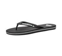 Quiksilver Men's Molokai 3 Point Flip Flop Sandal, Black/Black/White, 11 UK