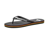 Quiksilver Men's Molokai 3 Point Flip Flop Sandal, Black/Red/Green, 10 UK