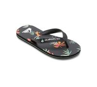 Quiksilver Men's Molokai Art II Youth Sandal, Black/Orange/Green, 4 UK
