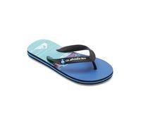 Boy's Quiksilver Kids Molokai Art Flip Flops - Blue - Size: 4.5 uk