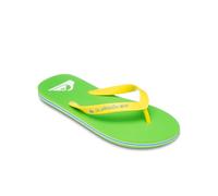 QUIKSILVER MENS FLIP FLOPS.NEW MOLOKAI BRIGHT YELLOW GREEN THONGS SANDALS S25