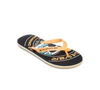 Quiksilver Men's Molokai Screen. Sandal, Black Yellow, 7.5 UK