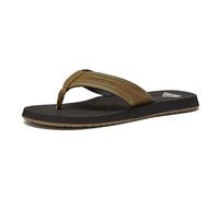 Quiksilver Men's Monkey Wrench 3 Point Flip Flop Athletic Sandal, Tan/Solid, 10 UK