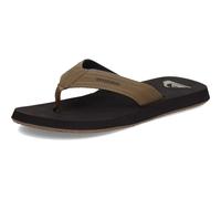 Quiksilver Men's Monkey Wrench 3 Point Flip Flop Athletic Sandal, Tan/Solid, 8 UK