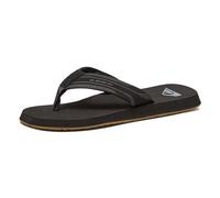 Quiksilver Men's Monkey Wrench 3 Point Flip Flop Athletic Sandal, Black/Brown, 11 UK