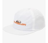 Quiksilver Mens Pierdrop Snapback Adjustable Flat Visor Baseball Cap - White