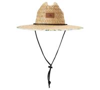 Quiksilver Men's Pierside Print Lifeguard Straw Sun Hat, Black/Black
