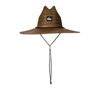 Quiksilver Men's Pierside Straw Lifeguard Beach Straw Sun Hat, Dark Brown, L-XL UK