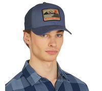 Quiksilver Men's Premium Cotton Adjustable Snap Back Logo Baseball Cap, Blue Shadow, One Size