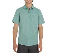 Quiksilver Men's Premium Cotton Woven Short Sleeve Button Up Casual Shirt, Jade Grey, XL