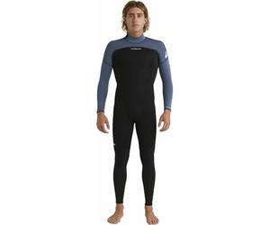 Quiksilver Mens Prologue 3/2mm Back Zip Wetsuit - Black Bering - Seams: Flat Lock external seams - Entry: Back zip entry