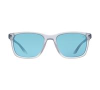 Quiksilver Men's Rectangle Matte Ice Blue Crystal Blue Mirrored QS4001 Quiksilver Blue One Size
