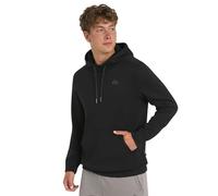 Quiksilver Men's Regular Fit Active Performance Heavyweight Jacquard Mesh and Polar Fleece Pullover Hoodie Hooded Sweatshirt, Black Onyx, L