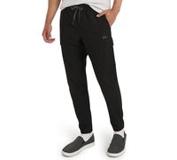 Quiksilver Men's Regular Fit Active Performance Midweight Cargo Woven Jogger Pants Sweatpants, Black, Medium