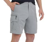 Quiksilver Men's Regular Fit Fixed Waist Water Friendly Active Hybrid Cargo Shorts (32-42, Grey, 32