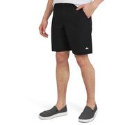 Quiksilver Men's Regular Fit Fixed Waist Water Friendly Active Hybrid Shorts, Solid Design - Black, 34