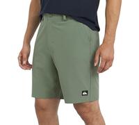 Quiksilver Mens Regular Fit Fixed Waist Water Friendly Active Hybrid Shorts, Solid Design - Sage, 38