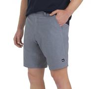 Quiksilver Mens Regular Fit Fixed Waist Water Friendly Active Hybrid Shorts, Striped Design - Smoked Gray, 38