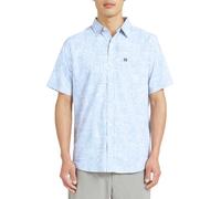 Quiksilver Men's Regular Fit Premium Soft Cotton Short Sleeve Button Down Woven Shirt