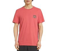 Quiksilver Men's Regular Fit Premium Soft Cotton Tee Short Sleeve T-Shirt, Mineral Red, Large