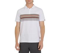 Quiksilver Men's Regular Fit Soft Cotton Jersey Short Sleeve Polo Shirt, White, Large