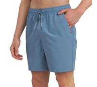 Quiksilver Men's Regular Fit Stretch Waist Water Friendly Active Hybrid Shorts (S-XXL), Blue Shadow, Medium