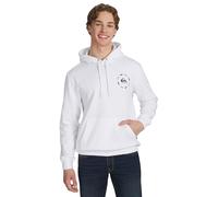 Quiksilver Men's Regular Fit Super Soft Fleece Premium Pullover Hoodie, White, XL