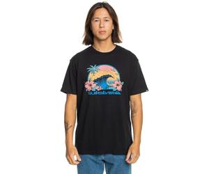 Quiksilver Men's Riding Today Short Sleeve T Shirt Top Black