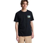 Quiksilver Men's Ripples Short Sleeve T Shirt Top Black