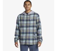 Quiksilver Mens Sandbar Hooded Long Sleeve Flannel Twill Shaket Shirt