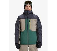 Quiksilver Mens Skiing Dawson Jacket, Green, Size M, Men Green