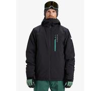 Quiksilver Mens Skiing Titano Jacket, Black, Size M, Men Black
