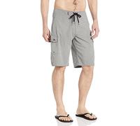 Quiksilver Men's Standard Manic 22 Inch Length Cargo Pocket Boardshort Swim Trunk, Athletic Heather, 31