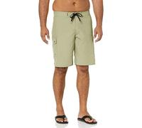 Quiksilver Men's Standard Manic 22 Inch Length Cargo Pocket Boardshort Swim Trunk, Tea, 31
