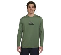 Quiksilver Men's Swimwear Regular Fit UPF 50 Long Sleeve Sun Tee Rash Guard Shirt, Laurel Wreath, Large