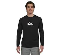 Quiksilver Men's Swimwear Regular Fit UPF 50 Long Sleeve Sun Tee Rash Guard Shirt (S-XXL) Black
